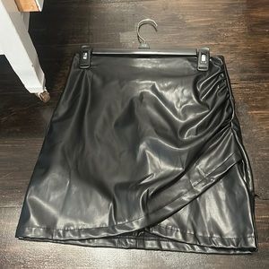 Faux Leather Skirt